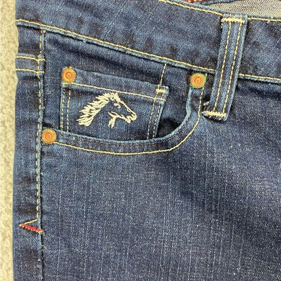 Jordache Women's Vintage Bootcut Dark Wash Jeans Made in USA  |   Size:  31 - Picture 7 of 15